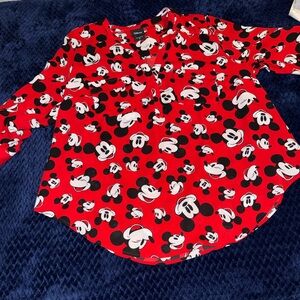 Disney Red and Black Mickey Mouse Top